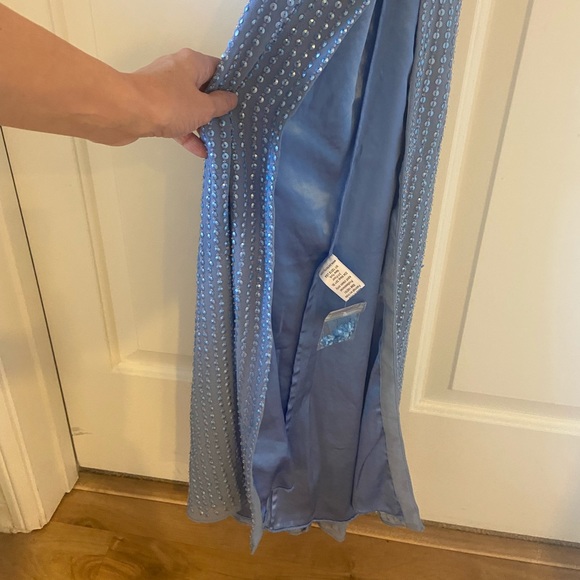 Parker Black Revolve Long Gown Dress Marceline Sequin Dress in Blue Size Medium - Picture 7 of 9